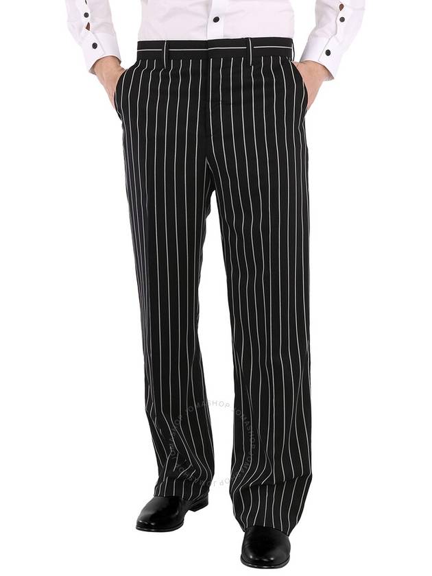 Men's Tailor and Formal Straight Pants Black - BURBERRY - BALAAN 2