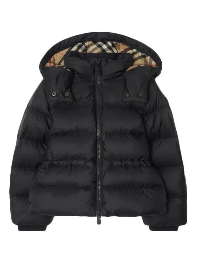 Kids Nylon Puffer Padded Black - BURBERRY - BALAAN 3