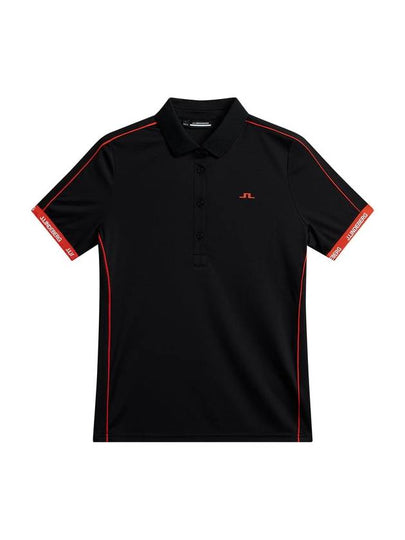 Demi Short Sleeve Polo Shirt Black - J.LINDEBERG - BALAAN 2