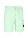 Waffen Patch Pocket Drawstring Shorts Light Green - STONE ISLAND - BALAAN 3