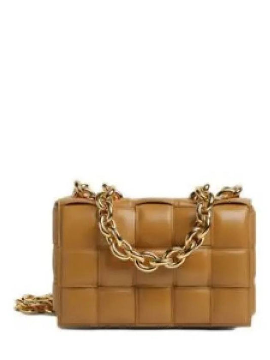 Cassette Lambskin Shoulder Bag Caramel - BOTTEGA VENETA - BALAAN 2