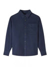 Basile Cavalier Long Sleeve Overshirt Navy - A.P.C. - BALAAN 2