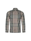 Men's Nelson Check Pattern Long Sleeve Shirt Beige - BURBERRY - BALAAN 3