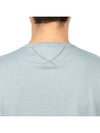 Men's Henry Neck Cotton Short Sleeve T-Shirt Blue Grey - TEN C - BALAAN 8