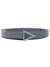 Triangle Buckle Belt Gray - BOTTEGA VENETA - BALAAN.