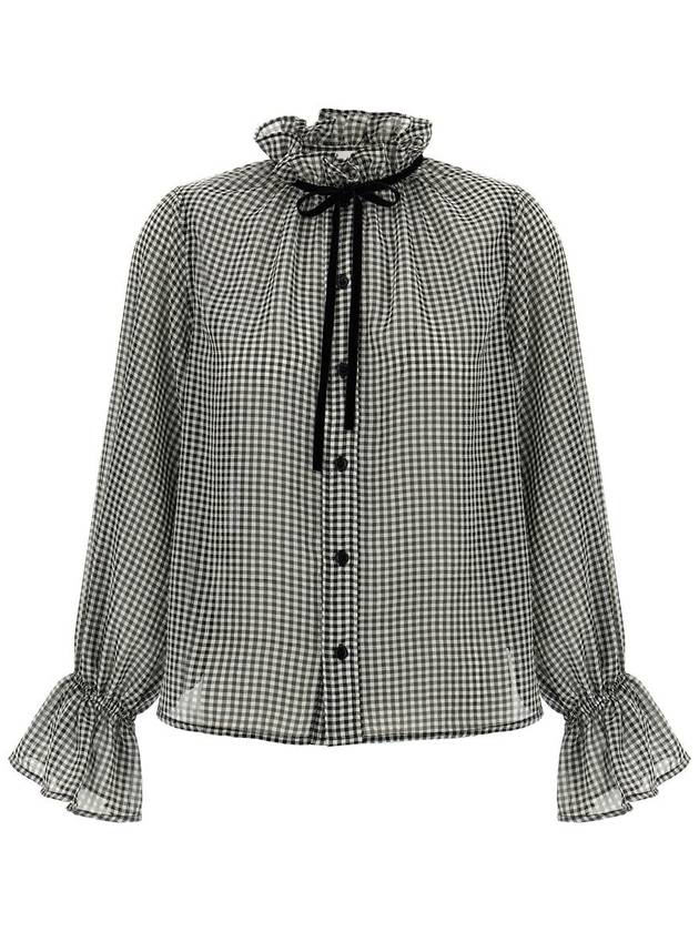 Ganni Vichy Shirt - GANNI - BALAAN 1