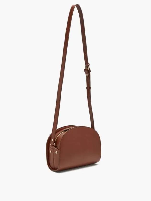 Half moon half moon smooth leather shoulder bag brown PXADM F61048 CAD - A.P.C. - BALAAN 4