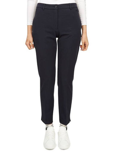 Women's Lei Fleece Twill Pants Navy - J.LINDEBERG - BALAAN 1