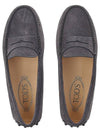 Gommino Suede Driving Shoes Dark Grey - TOD'S - BALAAN 7