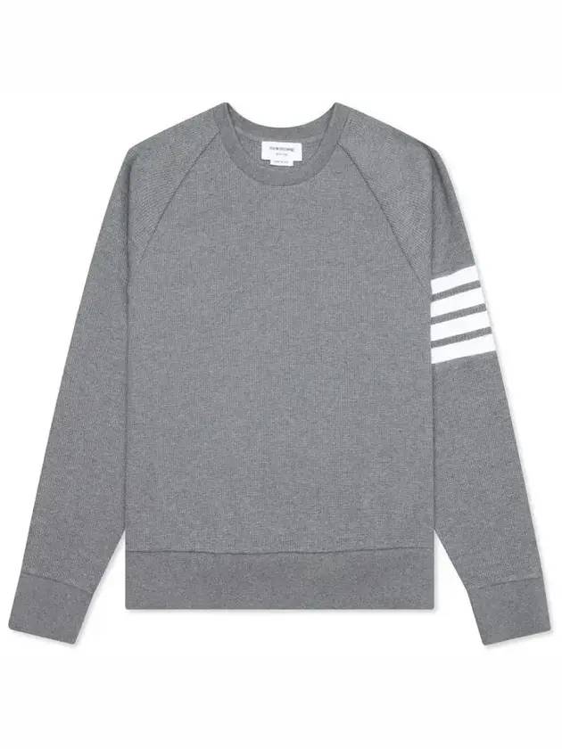 4 Bar Stripe Sweatshirt Grey - THOM BROWNE - BALAAN 2