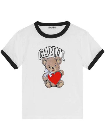 Logo Print T Shirt T4061 - GANNI - BALAAN 1