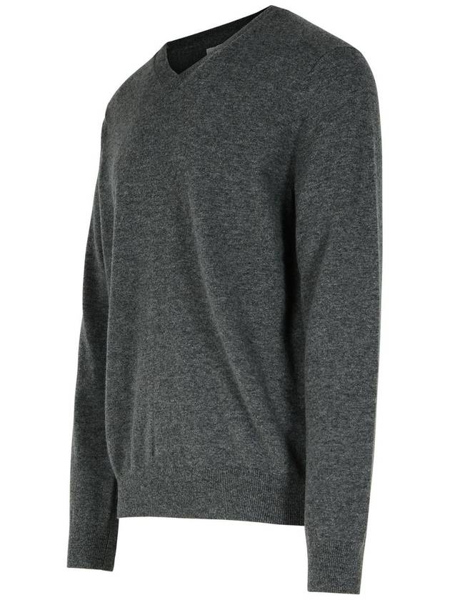 Comme Des Garçons Dark Grey Wool Sweater - COMME DES GARCONS - BALAAN 2