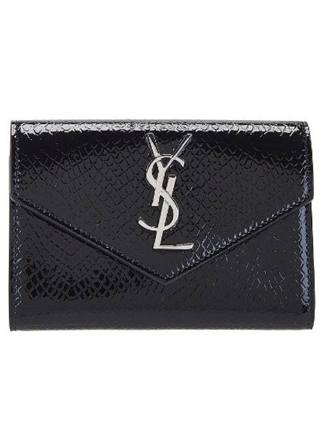 Cassandre Envelope Half Wallet Black - SAINT LAURENT - BALAAN 2