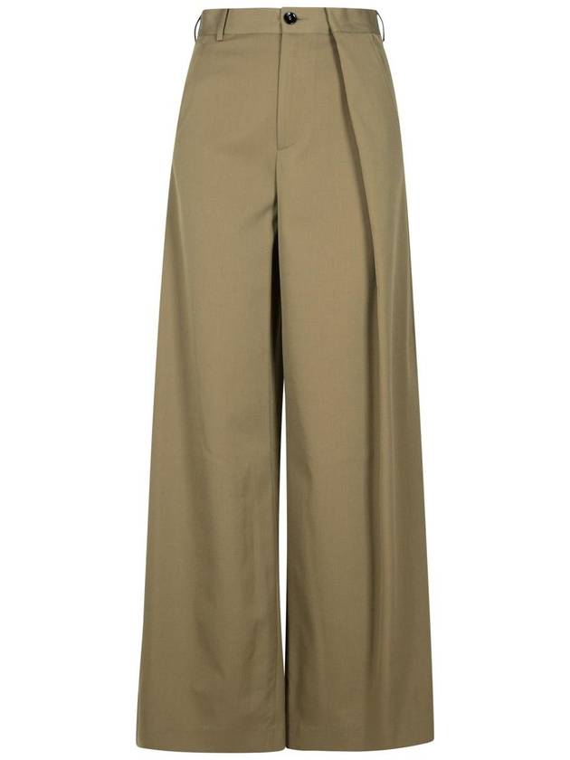 Mm6 Maison Margiela Beige Polyester Blend Trousers - MAISON MARGIELA - BALAAN 1