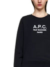 Rufus Embroidery Logo Sweatshirt Black - A.P.C. - BALAAN 7