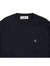 ORB Embroidered Crew Neck Knit Top Black - VIVIENNE WESTWOOD - BALAAN 4