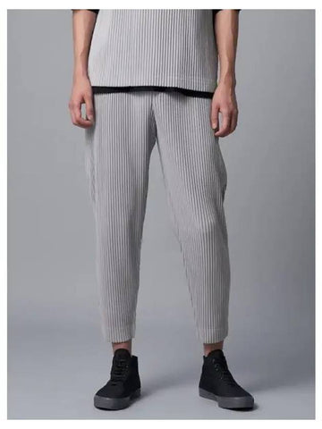 August Tapered Pants Mor Gray Domestic Product GM0024080580367 - ISSEY MIYAKE - BALAAN 1