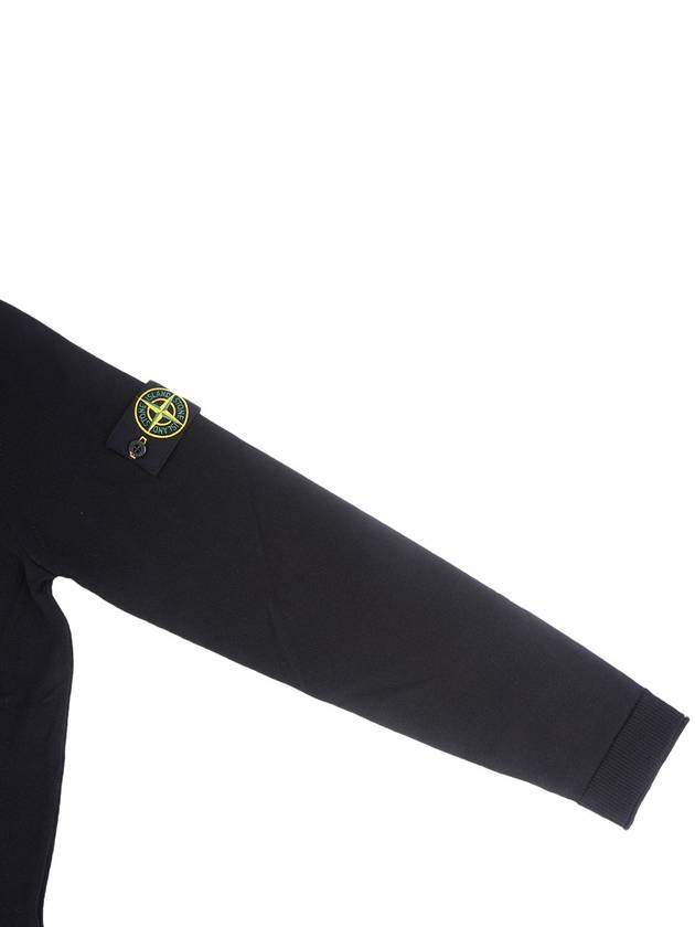 Raw Hand Cotton Crewneck Knit Top Black - STONE ISLAND - BALAAN 6