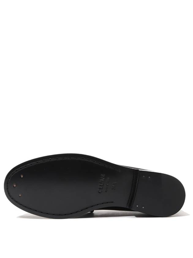 Luco Triomphe Polished Bull Loafers Black - CELINE - BALAAN 5