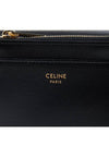 Triomphe Compact Shiny Calfskin Coin Half Wallet Black - CELINE - BALAAN 9