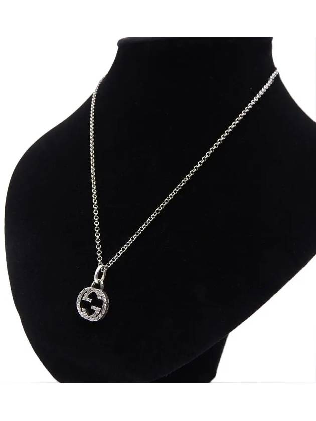 Women's Interlocking G Pendant Necklace Silver - GUCCI - BALAAN 5