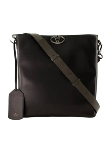 V Logo Cross Bag Black - VALENTINO - BALAAN 1