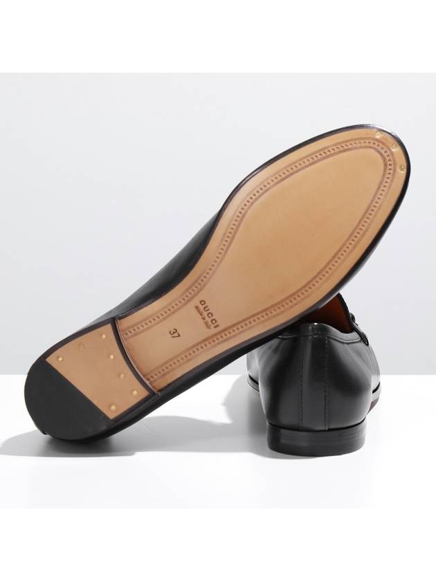 Women's Jordaan Horsebit Leather Loafers Black - GUCCI - BALAAN.