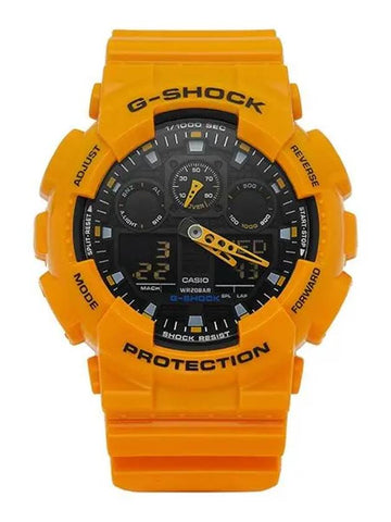 Watch GA 100A 9A Big Face Standard Analog Digital Bumblebee Men’s Urethane Watch - G-SHOCK - BALAAN 1