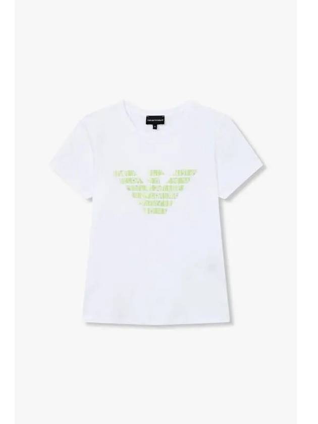 Women s Eagle Logo Easy T Shirt White - EMPORIO ARMANI - BALAAN 1