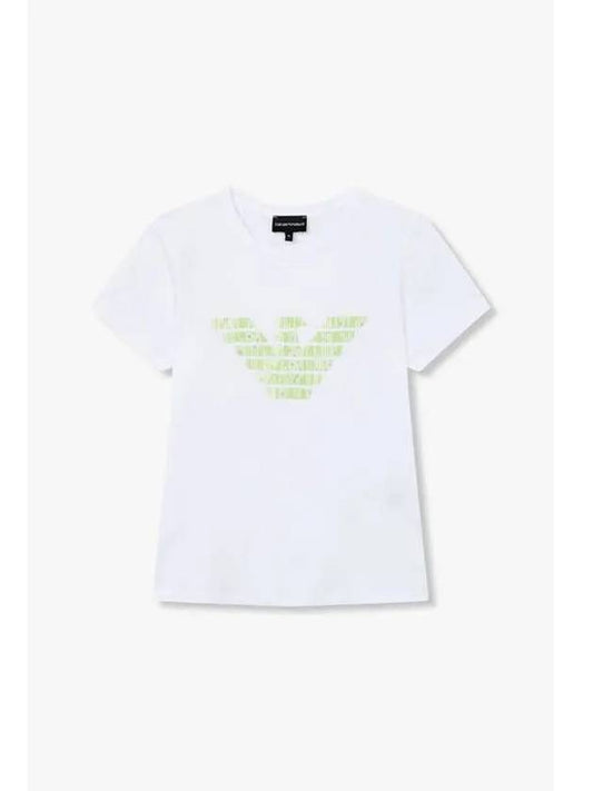 Women s Eagle Logo Easy T Shirt White - EMPORIO ARMANI - BALAAN 1