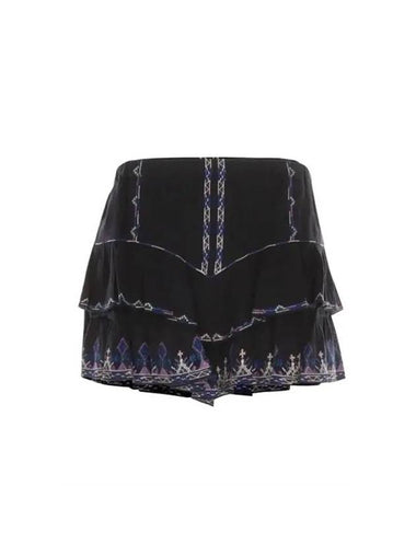 Jocadia Cotton Shorts Black - ISABEL MARANT - BALAAN 1