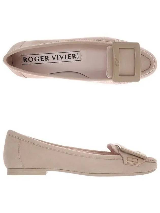 Lacquered Buckle Suede Loafers Pink - ROGER VIVIER - BALAAN 2