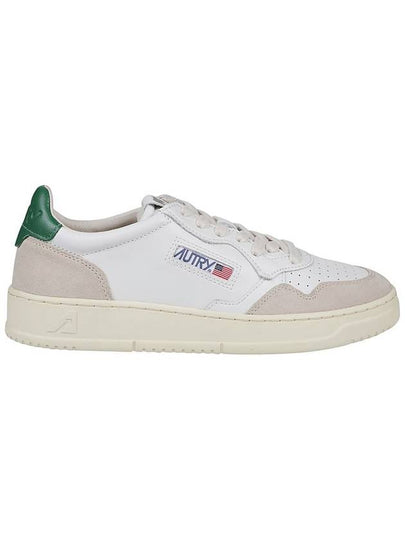 Men's Medalist Leather Low Top Sneakers Green Tab - AUTRY - BALAAN 2