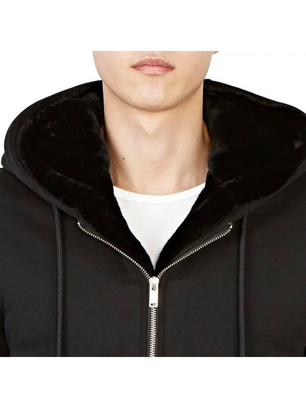 Classic Bunny Zip Up Hoodie Black Lining Black - MOOSE KNUCKLES - BALAAN 5