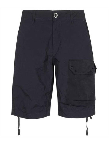 Nylon Tactel Cargo Bermuda Shorts Navy - TEN C - BALAAN 1