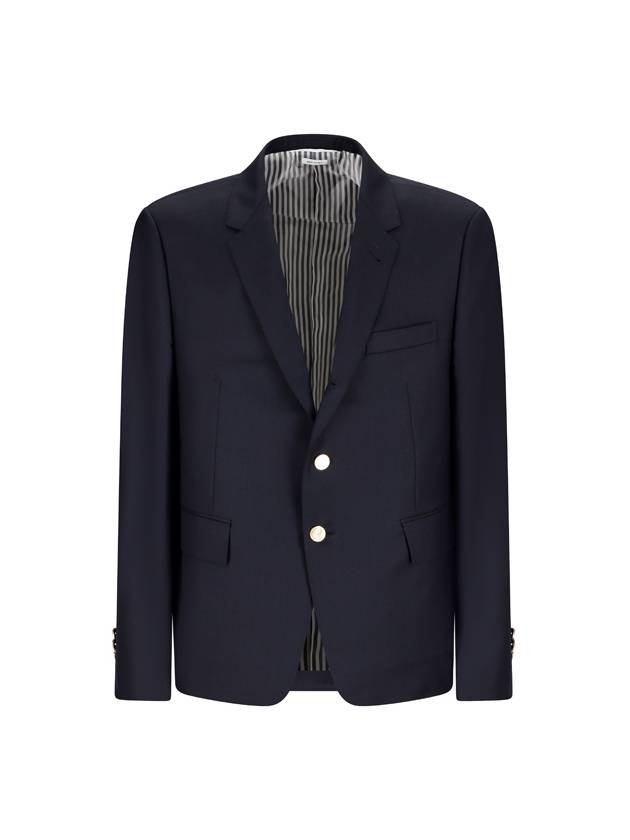 Three Stripe Tab Wool Blazer Jacket Navy - THOM BROWNE - BALAAN 2