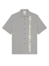 College Cotton Short Sleeve Shirt Grey - GIVENCHY - BALAAN 2