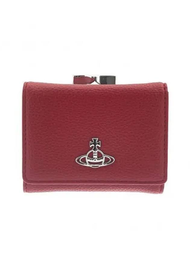 ORB Logo Small Frame Half Wallet Red - VIVIENNE WESTWOOD - BALAAN 2