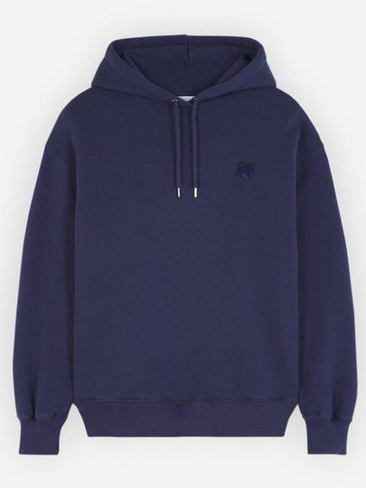 Bold Fox Head Patch Comfort Hoodie Navy - MAISON KITSUNE - BALAAN 2