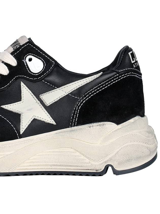 Running Sole Leather Low Top Sneakers Black - GOLDEN GOOSE - BALAAN 7