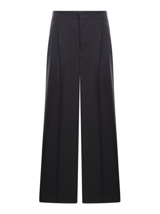 Wool Straight Pants Black - AMI - BALAAN 1