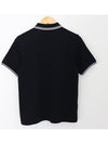 Twin Tip Logo Short Sleeve Polo Shirt Black - FRED PERRY - BALAAN 5