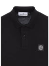 Pique Stretch Cotton Short Sleeve Polo Shirt Black - STONE ISLAND - BALAAN 4