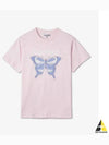 Women's Butterfly Relaxed Short Sleeve T-Shirt Light Lilac - GANNI - BALAAN 2