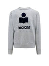 Mikoy Logo Cotton Sweatshirt Grey - ISABEL MARANT - BALAAN 2