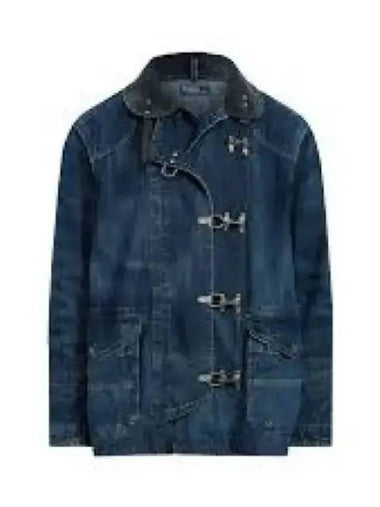 Lobster Clasp Closure Denim Jacket Blue - POLO RALPH LAUREN - BALAAN 1