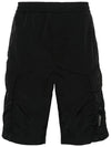 Chrome R Bermuda Shorts Black - CP COMPANY - BALAAN 3