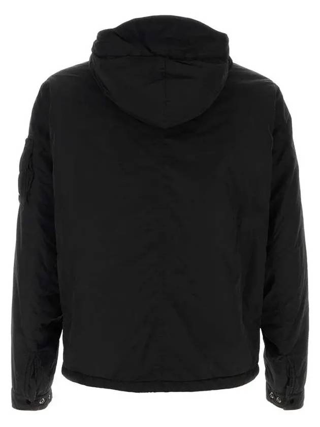 Chrome R Nylon Hooded Jacket Black - CP COMPANY - BALAAN 3