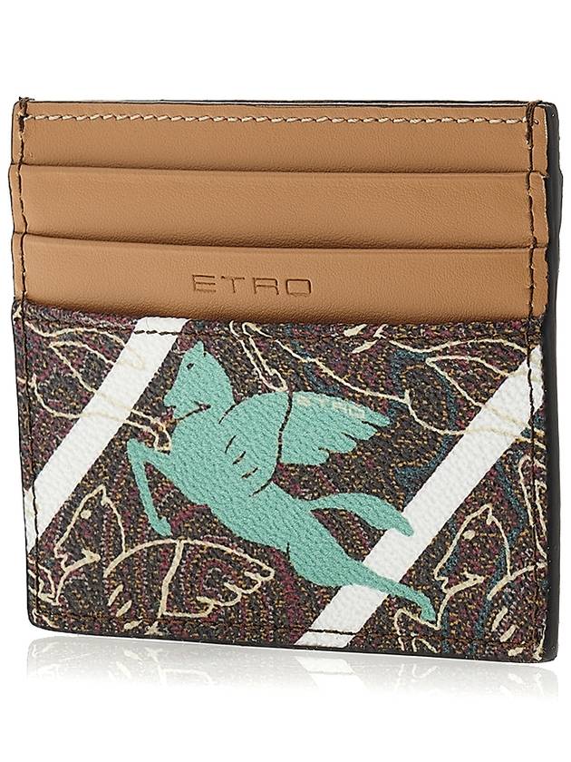 Pegasus Paisley Card Wallet Brown - ETRO - BALAAN 3