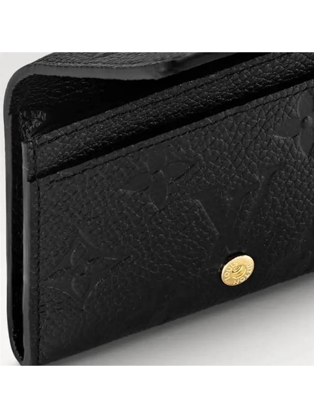 Monogram Embossed Leather Business Card Wallet Black - LOUIS VUITTON - BALAAN 5